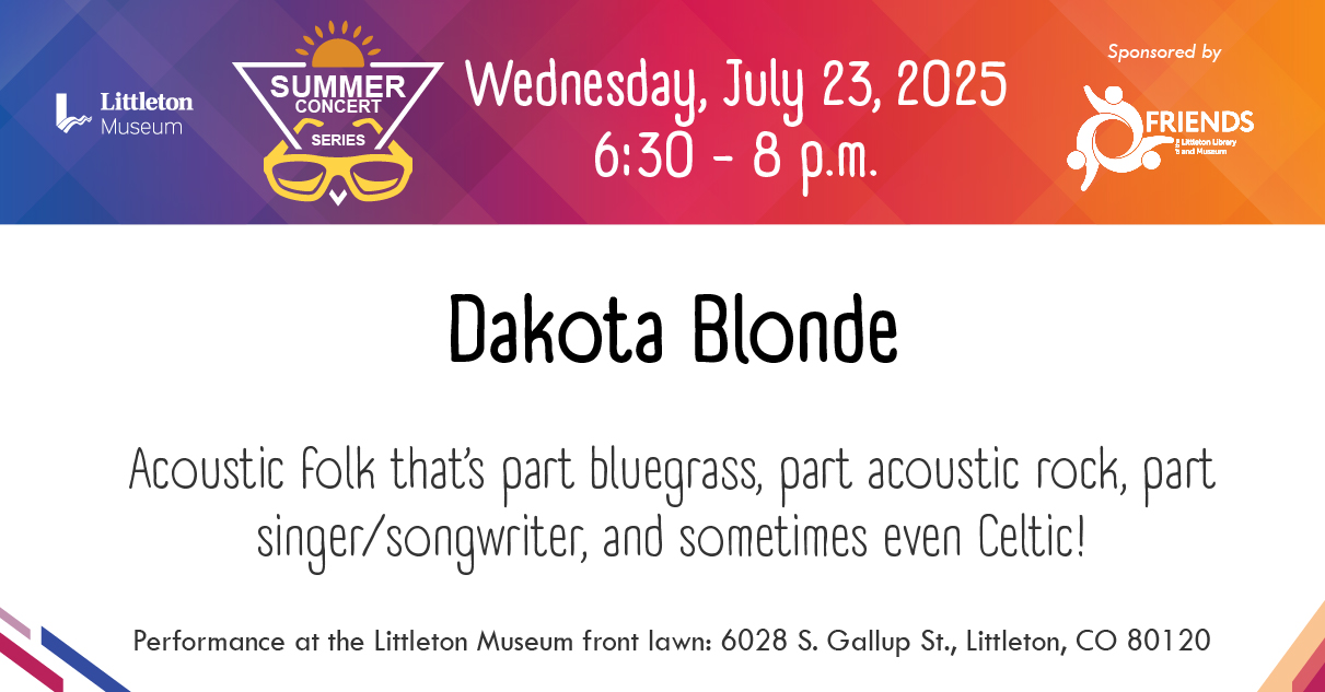 Description of Dakota Blonde band, on a bright colorful background
