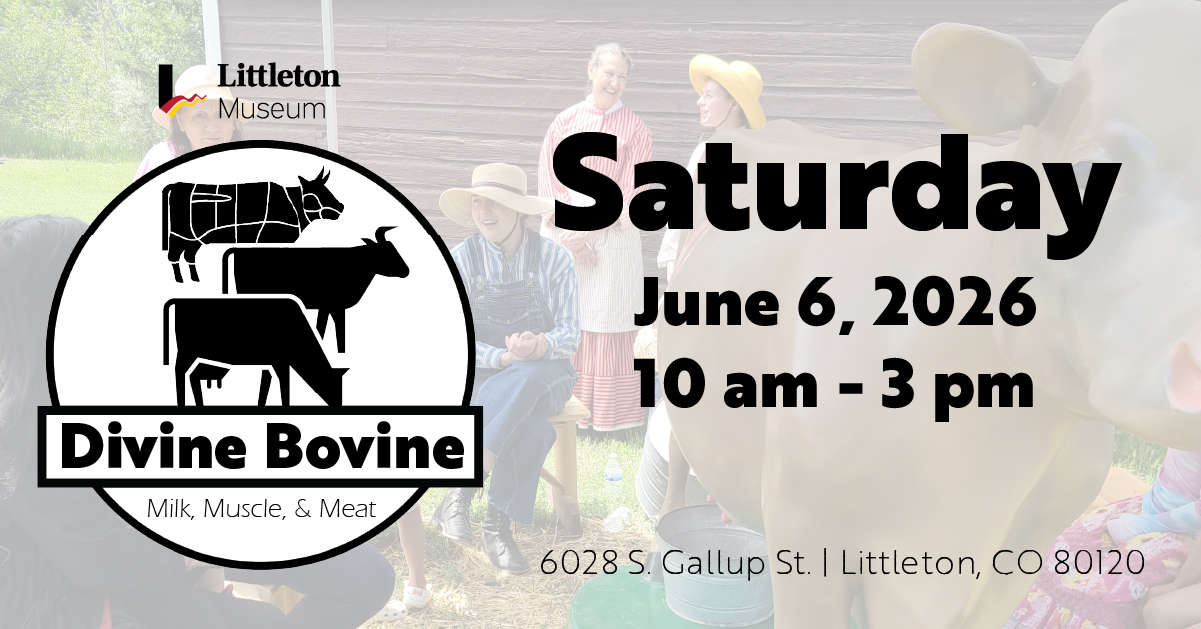 Event details on a background of a cow