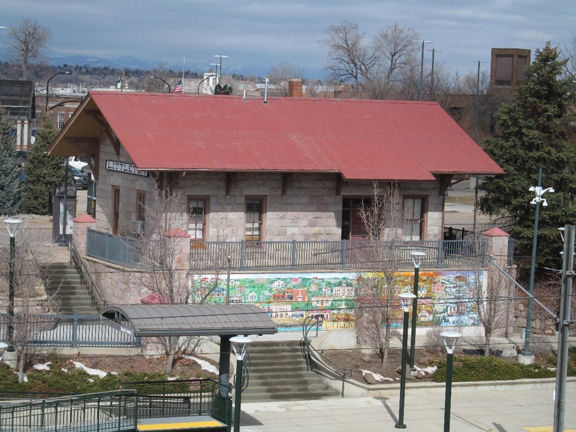 Denver & Rio Grande Depot built of rhyolite stone in Littleton