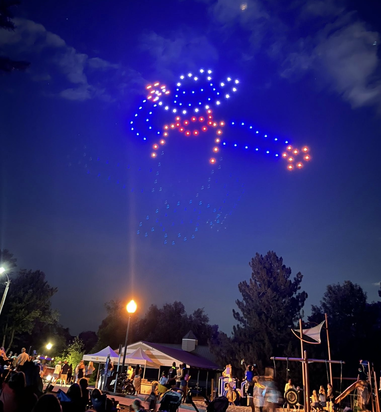 Western Welcome Week Drone Show 2026 - Cowby Waving