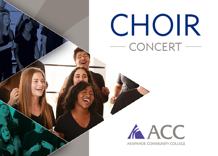 ACC Choir Concert flyer with ACC logo