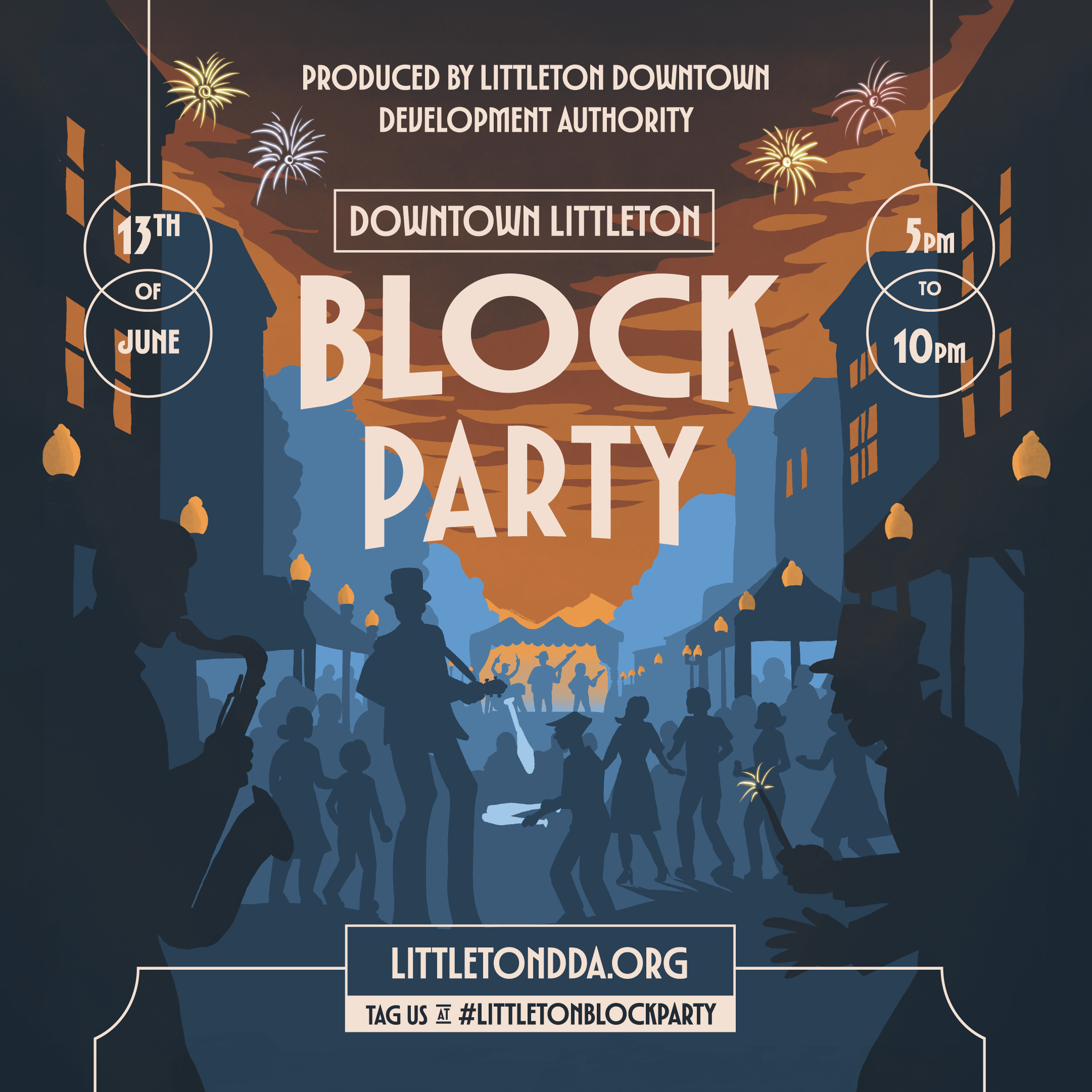 2026 Downtown Littleton Block Party logo