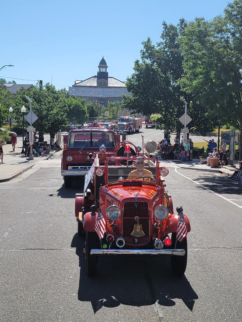 Fire Truck Parade on Littleton's Main Street